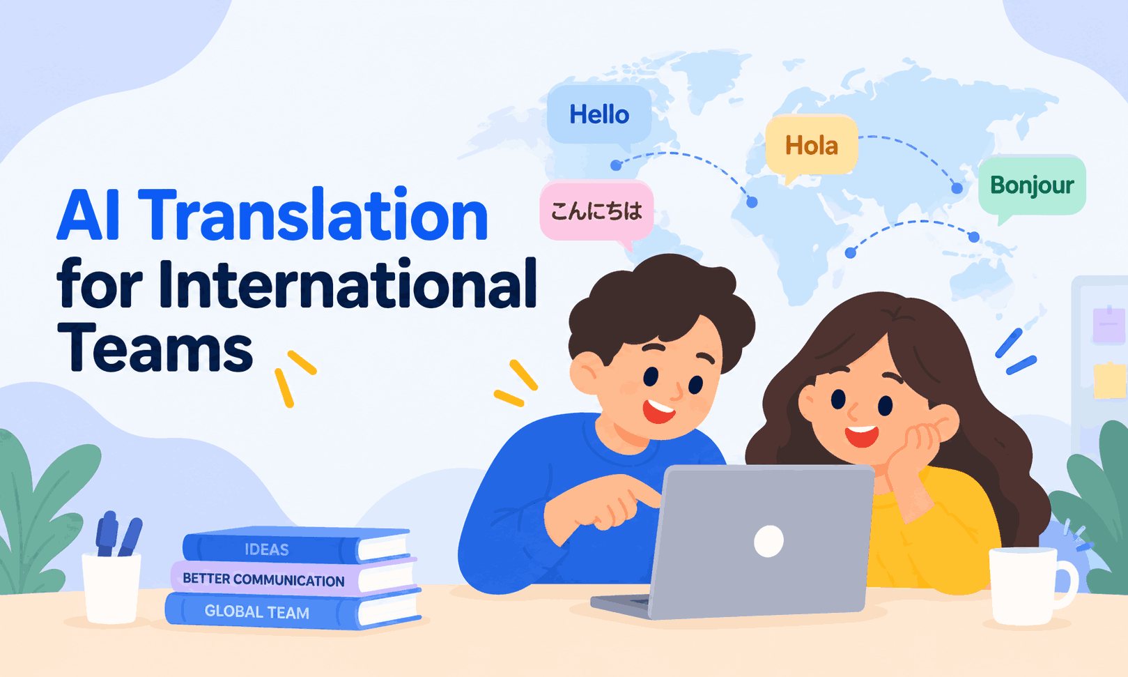 Překlad pomocí AI pro mezinárodní týmy: Komunikujte napříč jazyky
