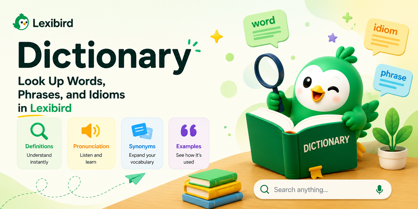 Dictionary: Look Up Words, Phrases, and Idioms in Lexibird