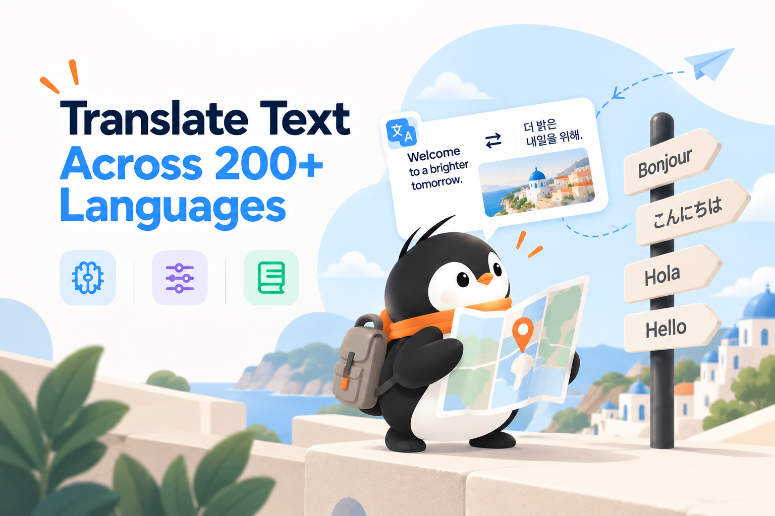 Traduci testi in oltre 200 lingue