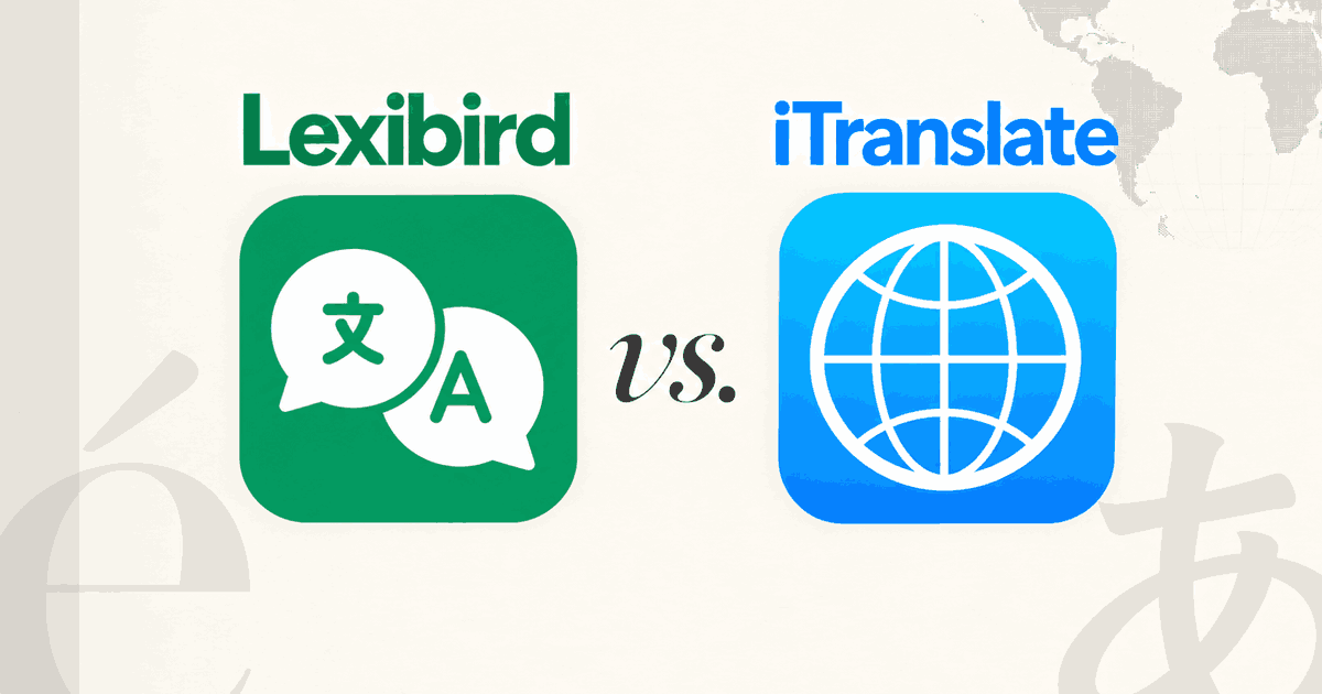 Lexibird vs. iTranslate