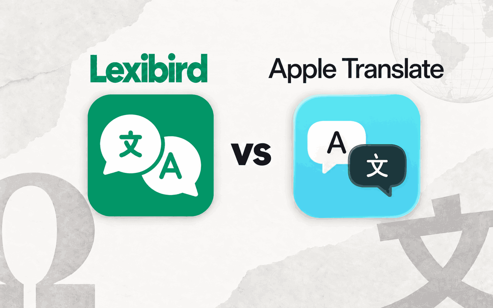 Lexibird vs. Překladač Apple