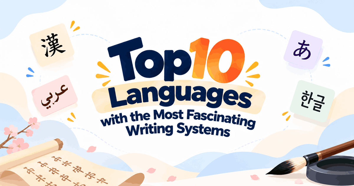 Top 10 Languages with the Most Fascinating Writing Systems