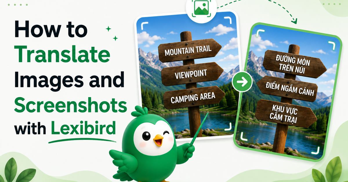 How to Translate Images and Screenshots with Lexibird