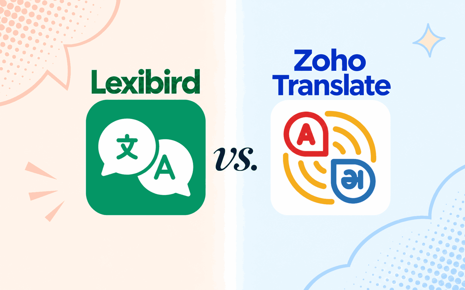 Lexibird frente a Zoho Translate