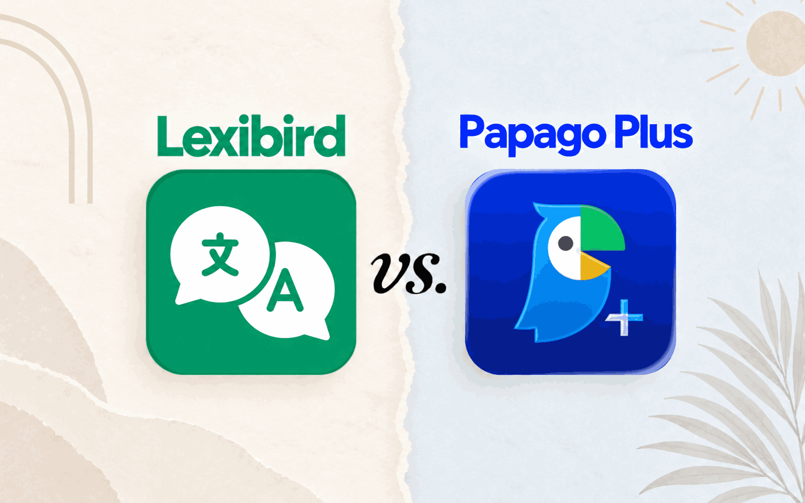 Lexibird vs. Papago Plus